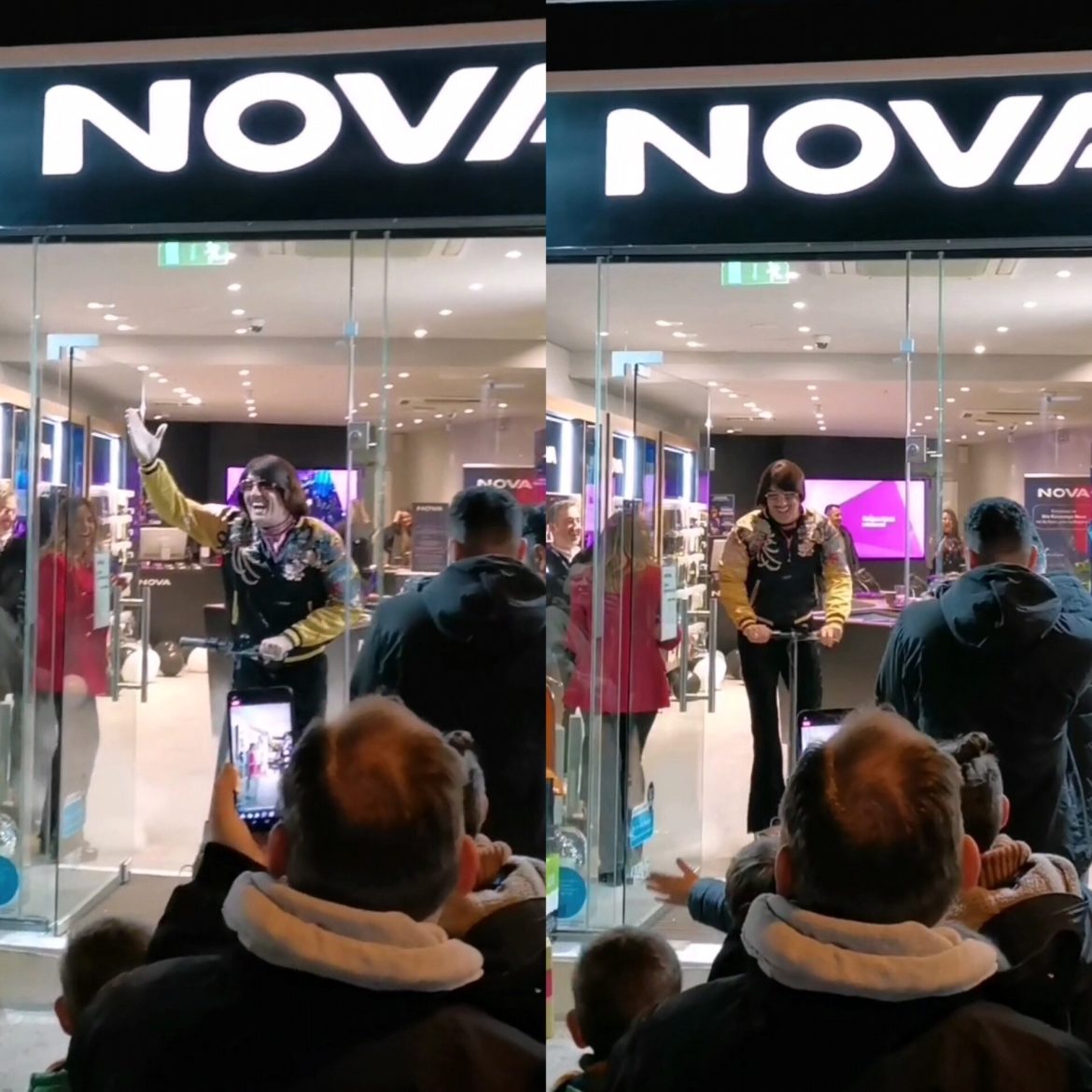 Ο Τόνι Σφήνος τρέλανε τους Λαμιώτες στο νέο κατάστημα NOVA στο κέντρο της πόλης (video)