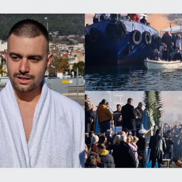 Θεοφάνεια στη Στυλίδα: Ποιος είναι ο 27χρονος Λαμιώτης που έπιασε τον σταυρό για 2η συνεχόμενη φορά - Πλήθος κόσμου στο λιμάνι (video)