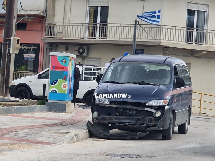 Λαμία: Νέα σύγκρουση σε Αθηνών και Κύπρου