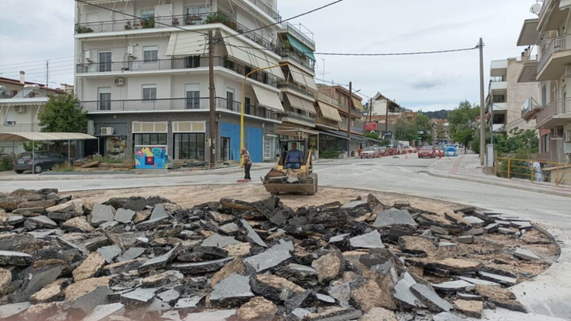 Λαμία: Στο φουλ οι μηχανές για την κατασκευή του κόμβου της Αθηνών