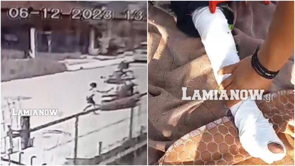 Λαμία: Εξοργιστικό τροχαίο – Οδηγός δίκυκλου τραυματίζει παιδάκι και το εγκαταλείπει (video)