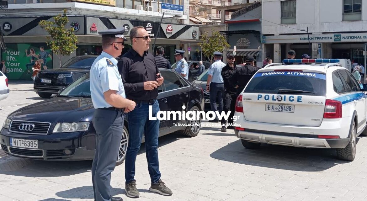 Λαμία: Επιχείρηση - σκούπα της αστυνομίας στην πλατεία Πάρκου – Παρών και ο Πανουργιάς Παπαϊωάννου